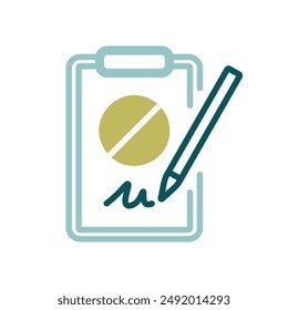 Petition vector isolated icon. Collecting signatures. Protest vote. Protest action support. Public appeal. Ballot. Graph symbol for web site design, app, UI