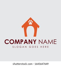 Pet,paws,pet house Vector Logo Design. This is high resolution vector pet logo.you can use this logo anywhere.print ready format.