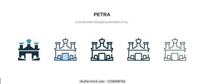 petra icon in different style vector illustration. two colored and black petra vector icons designed in filled, outline, line and stroke style can be used for web, mobile, ui