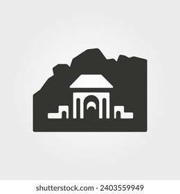 Petra icon - Simple Vector Illustration