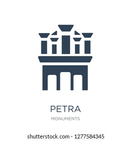 petra icon vector on white background, petra trendy filled icons from Monuments collection, petra vector illustration