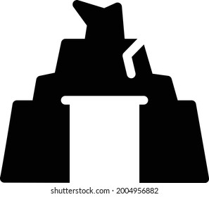 petra vector glyph flat icon