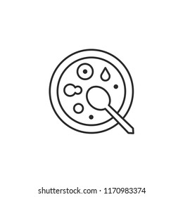 Petri Dish Analysis Modern Simple Vector Icon