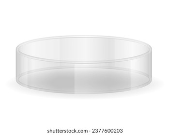 petri dish for chemical and biological research vector illustration isolated on white background