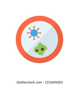  Petri dish flat vector icon