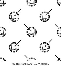 Petri Dish Icon Seamless Pattern, Cell Culture Dish, Petri Plate, Biologists Transparent Shallow Lidded Dish Used To Culture Cells Vector Art Illustration