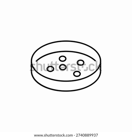 petri dish icon sign vector