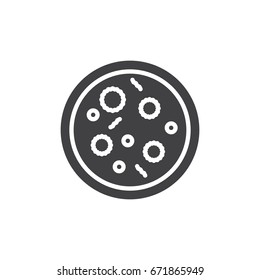 Petri dish icon vector, filled flat sign, solid pictogram isolated on white. Symbol, logo illustration. Pixel perfect graphics