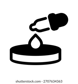 Ilustración de diseño de símbolo de Vector de ícono de placa de Petri