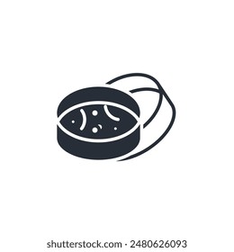 Petri Dish icon. vector.Editable stroke.linear style sign for use web design,logo.Symbol illustration.