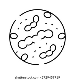 Petri dish showing bacteria and various microorganisms growing on a nutrient agar medium, representing scientific research, microbiology, infection, and biological study