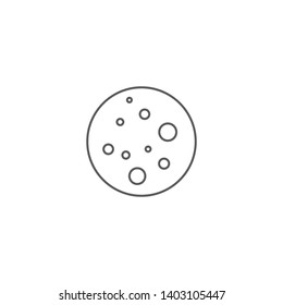 petri dish vector icon concept, isolated on white background