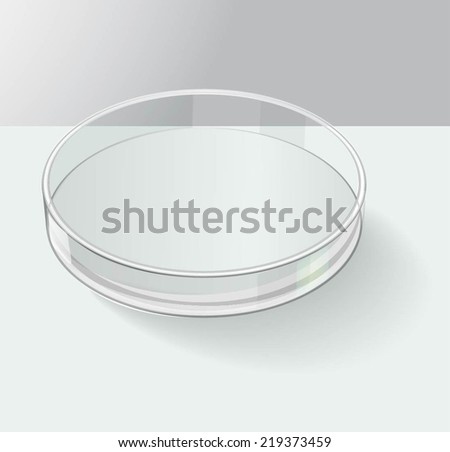 Petri dish. Vector illustration, fully editable