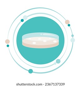 Petri dish vector illustration graphic icon symbol