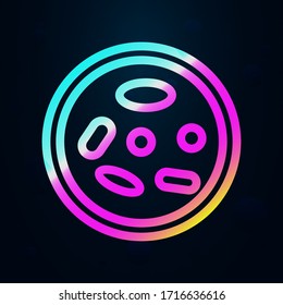 Petri dish, virus nolan icon. Simple thin line, outline vector of bioengineering icons for ui and ux, website or mobile application