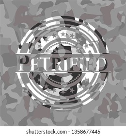 Petrified grey camo emblem