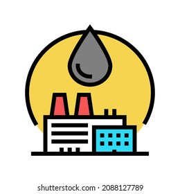 petrochemicals industrial chemical factory color icon vector. petrochemicals industrial chemical factory sign. isolated symbol illustration