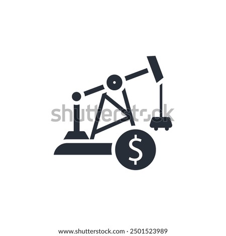 petrodollar icon. vector.Editable stroke.linear style sign for use web design,logo.Symbol illustration.