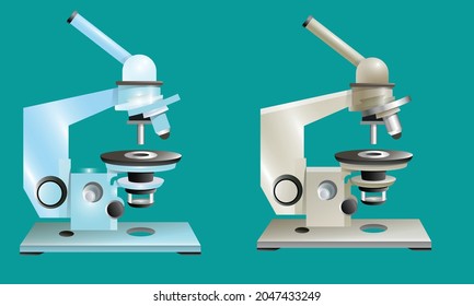 Petrographic microscope vector use for medical and science 