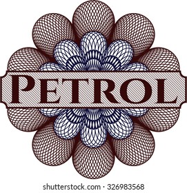 Petrol abstract rosette