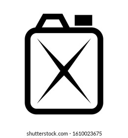 petrol can icon isolated sign symbol vector illustration - high quality black style vector icons
