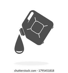 Petrol Can Icon Logo - Vector Illustration