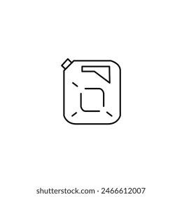 petrol can thin outline icon vector design good for website and mobile app