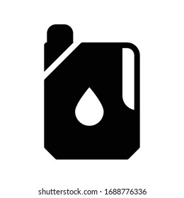 petrol can vector glyph flat icon 