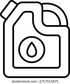 Icono de Vector de lata de gasolina. Se puede utilizar para aplicaciones de impresión, móviles y de Web.