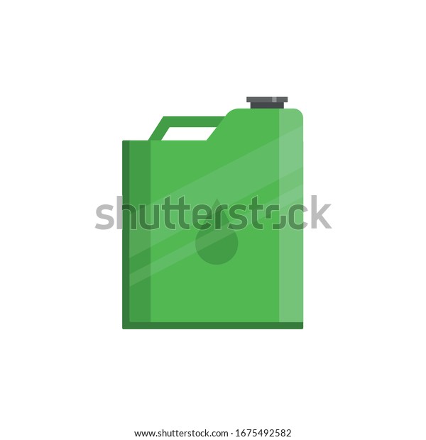 petrol cancanister. vector oil can design element
for illustration. flat
icon