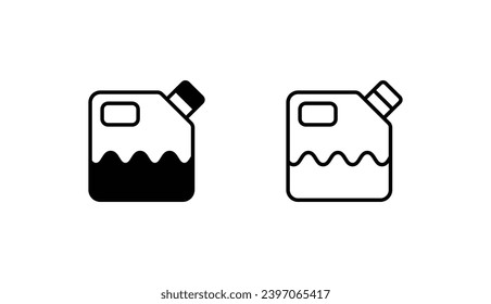Petrol Cane icon design with white background stock illustration
