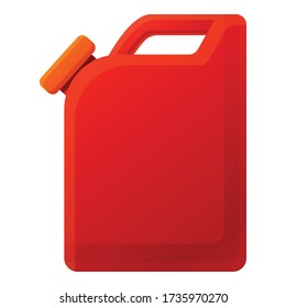 Petrol canister icon. Cartoon of petrol canister vector icon for web design isolated on white background