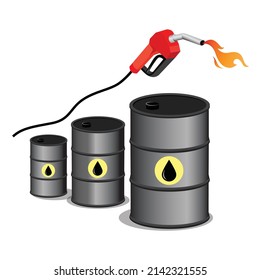 Petrol, Diesel Price Rises Concept Illustration, Oil Price Hike In India