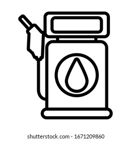petrol dispenser , line style icon vector illustration design