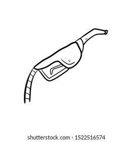 petrol doodle icon vector hand drawing 