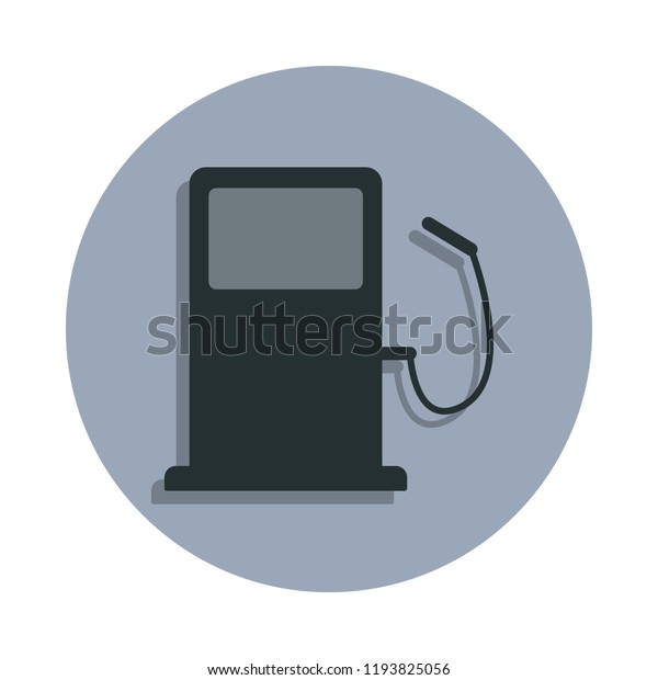 petrol filling machine icon in badge
style. One of web collection icon can be used for UI,
UX