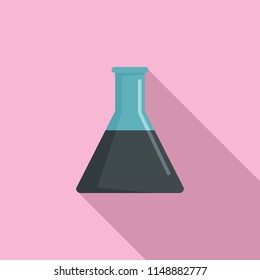 Petrol flask icon. Flat illustration of petrol flask vector icon for web design