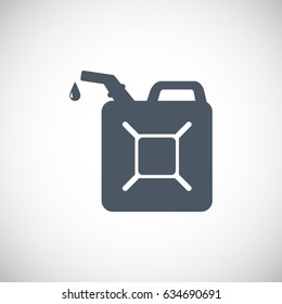 petrol fuel can vector icon