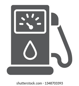 Petrol Glyph Icon, Fuel And Gasoline, Gas Pump Sign, Vector Graphics, A Solid Pattern On A White Background, Eps 10.