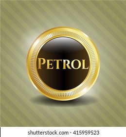 Petrol gold emblem