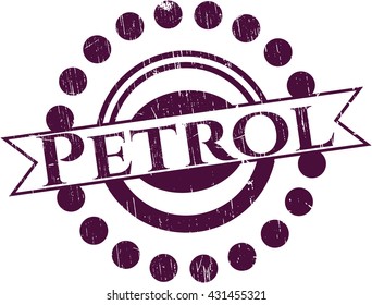 Sello de estilo de grunge de gasolina