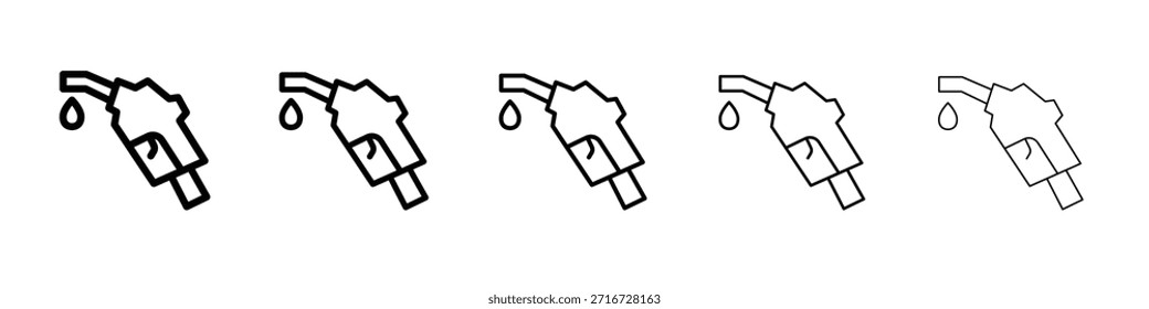 diseño de icono de gasolina, logotipo, App, interfaz de usuario. Ilustración vectorial, EPS