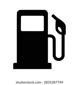 Petrol icon flat outline in black