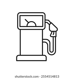 Petrol icon Isolated flat vector in outline