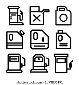 petrol icon isolated sign symbol vector illustration - Collection of high quality black style vector icons
