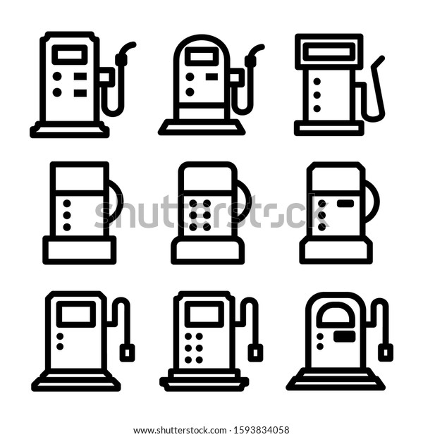 petrol icon isolated\
sign symbol vector illustration - Collection of high quality black\
style vector icons\
