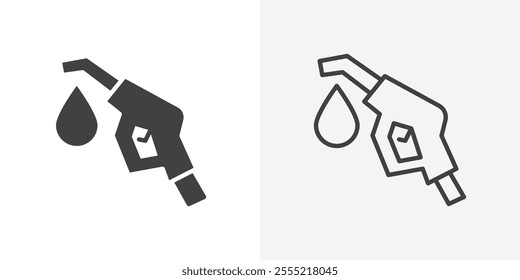 Petrol icon. outlined vector style.