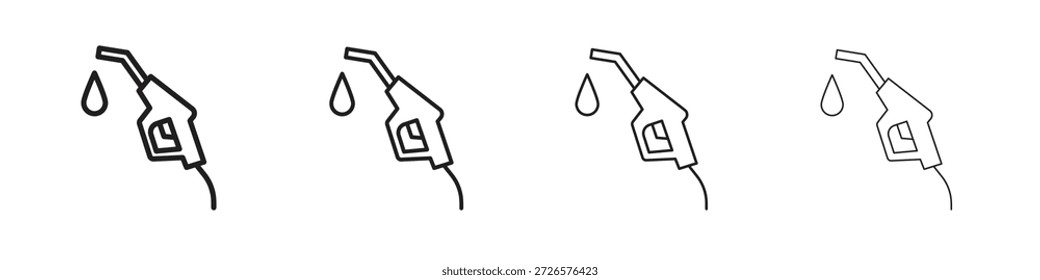 Icono de gasolina conjunto Vector EPS10. Ilustración, logotipo símbolo pictograma Plantilla