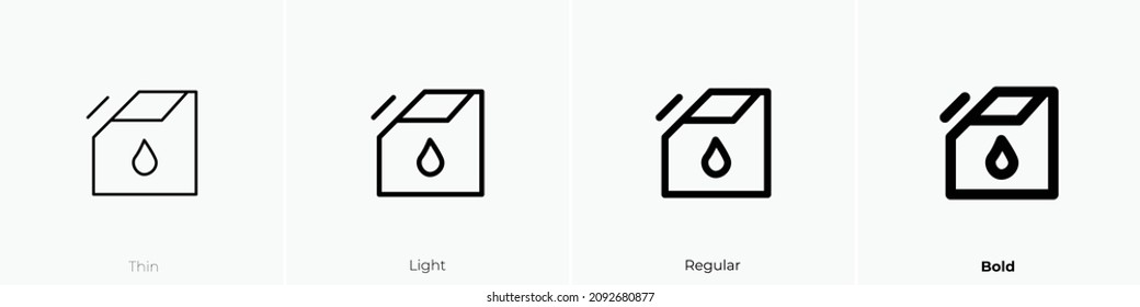 petrol icon. Thin, Light Regular And Bold style design isolated on white background