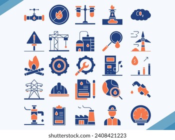 petrol industry vector design icon pack
